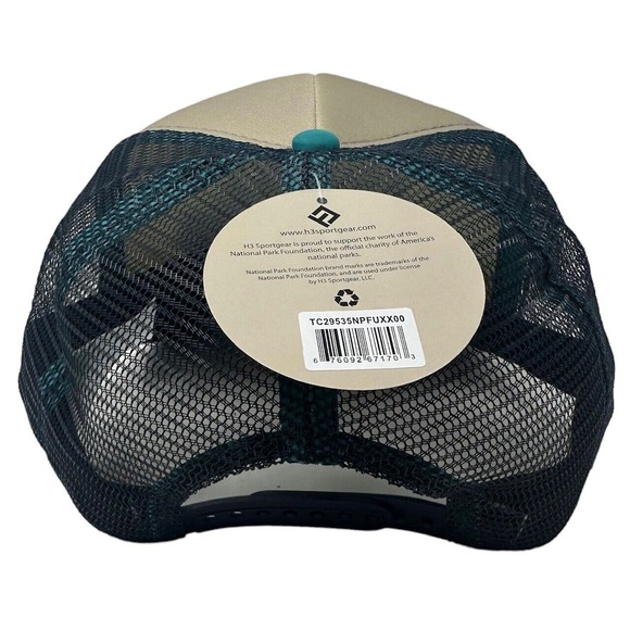 Rocky Mountain National Park Men's Retro Vintage Foam Trucker Hat Cap in Navy - Picture 3 of 4